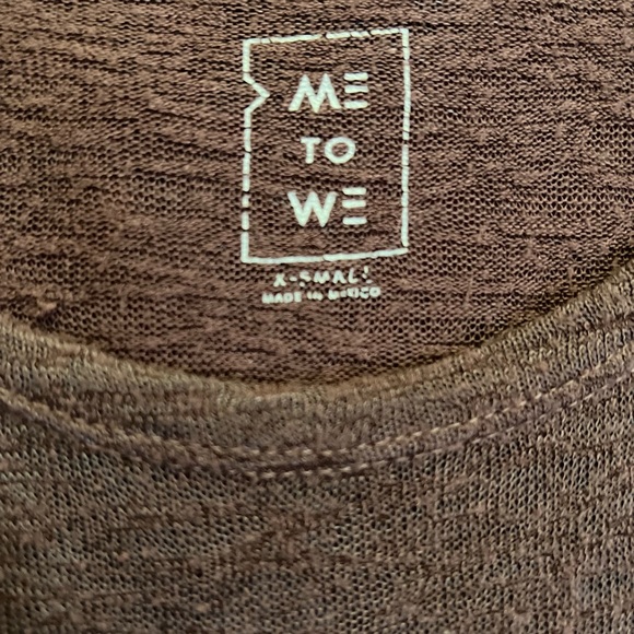 Long sleeve dusty burgundy t shirt - Picture 3 of 3